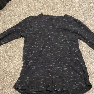Black long sleeve with white pattern